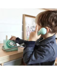 CLASSIC WORLD Telefon Stacjonarny Drewniany Dla Dzieci 2