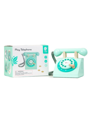 CLASSIC WORLD Telefon Stacjonarny Drewniany Dla Dzieci