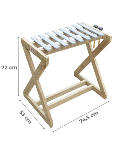 CLASSIC WORLD EDU Instrument Muzyczny Metalofon Duże Cymbałki Ksylofon