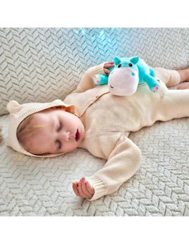 WOOPIE Przytulanka Projektor 2w1 Usypiacz Hipopotam