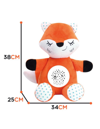 WOOPIE Przytulanka Usypiacz Projektor 2w1 Lis - 10 Kołysanek