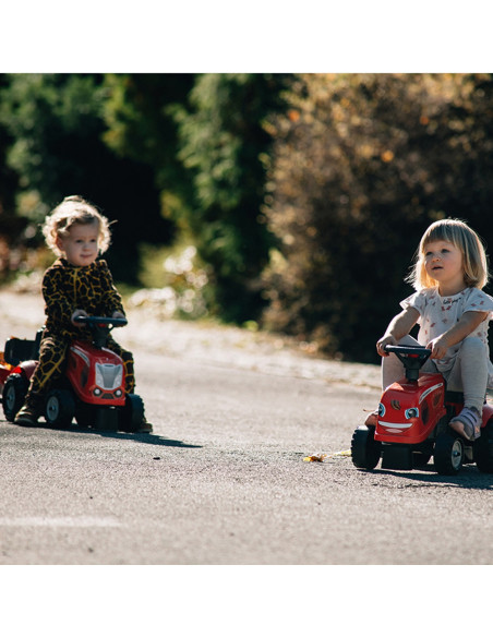 FALK Traktorek Baby Mac Cormick Czerwony z Przyczepką + akc. od 12 miesięcy