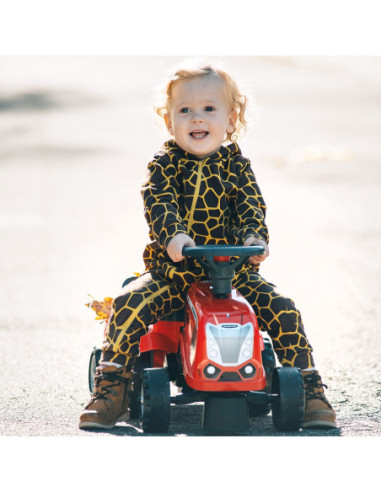 FALK Traktorek Baby Mac Cormick Czerwony z Przyczepką + akc. od 12 miesięcy
