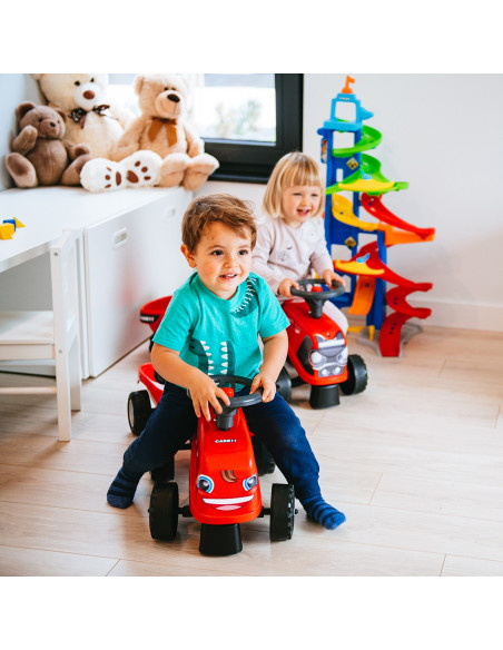 FALK Traktorek Baby Case IH Ride-On Czerwony z Przyczepką + akc. od 12 miesięcy