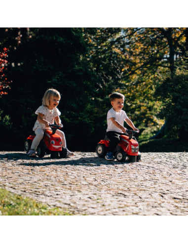 FALK Traktorek Baby Massey Ferguson Czerwony z Przyczepką + akc. Od 12 Miesięcy