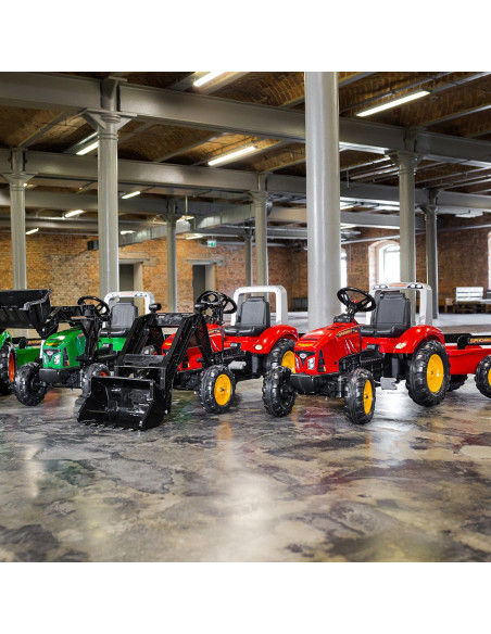 FALK Traktor na Pedały z Przyczepą Red Supercharger