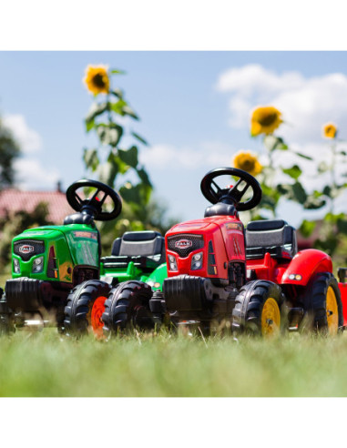 FALK Traktorek Red Supercharger Czerwony Otwierana Maska Od 2 Lat