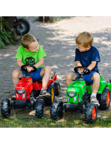 FALK Traktorek Red Supercharger Czerwony Otwierana Maska Od 2 Lat