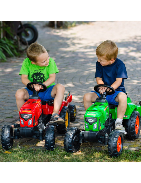 FALK Traktorek Red Supercharger Czerwony Otwierana Maska Od 2 Lat