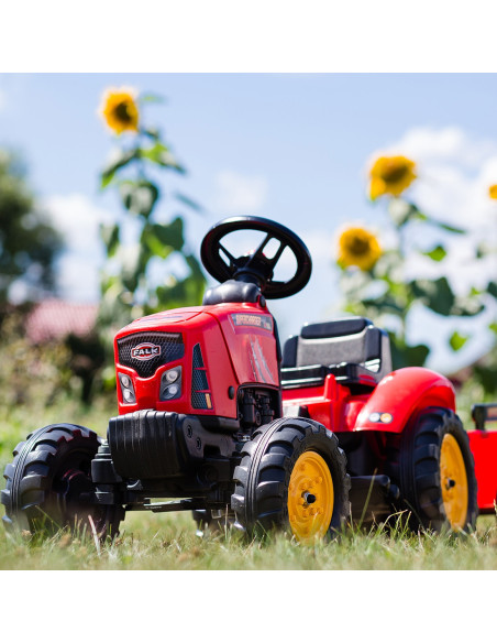 FALK Traktorek Red Supercharger Czerwony Otwierana Maska Od 2 Lat