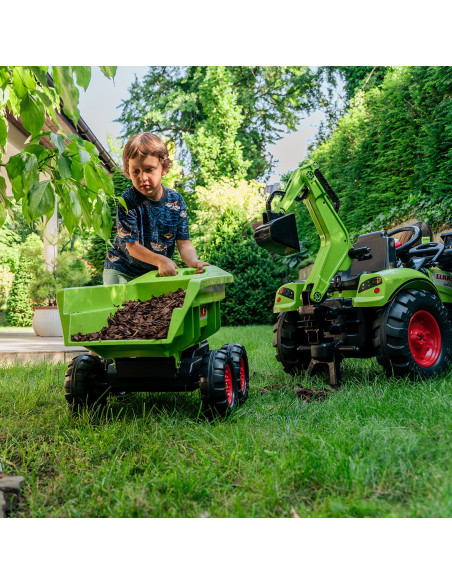 FALK Traktor CLAAS ARION z Przyczepą Maxi i Łyżką
