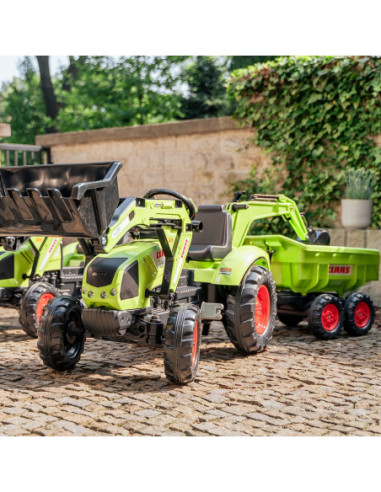 FALK Traktor CLAAS ARION z Przyczepą Maxi i Łyżką