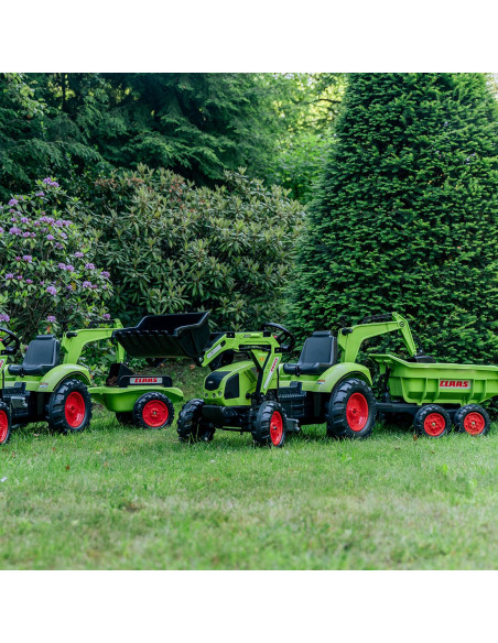 FALK Traktor CLAAS ARION z Przyczepą Maxi i Łyżką