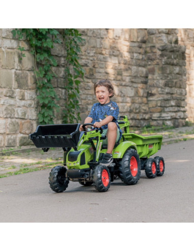 FALK Traktor CLAAS ARION z Przyczepą Maxi i Łyżką