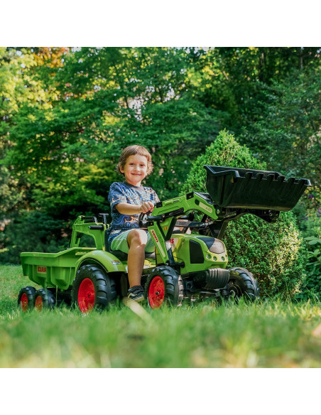 FALK Traktor CLAAS ARION z Przyczepą Maxi i Łyżką