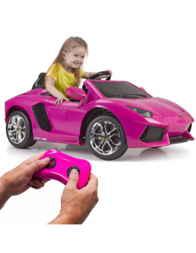 FEBER Lamborghini Aventador Pink samochód elektryczny 6V 3+