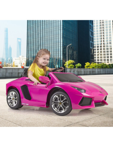 FEBER Lamborghini Aventador Pink samochód elektryczny 6V 3+