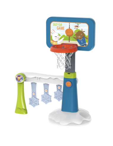 WOOPIE Zestaw 2w1 Koszykówka Bramka do Piłki Nożnej + Piłka + Pompka