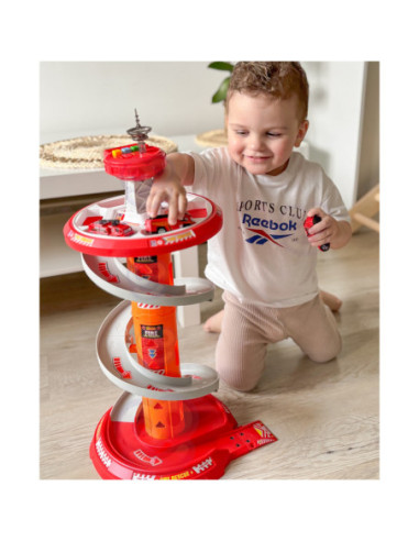 WOOPIE Tor Spirala Garaż dla Samochodzików 3 szt.