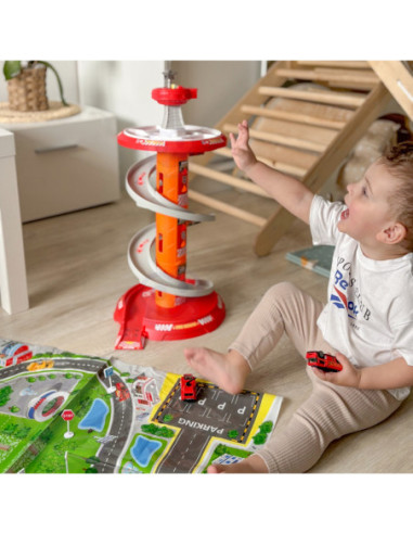 WOOPIE Tor Spirala Garaż dla Samochodzików 3 szt.