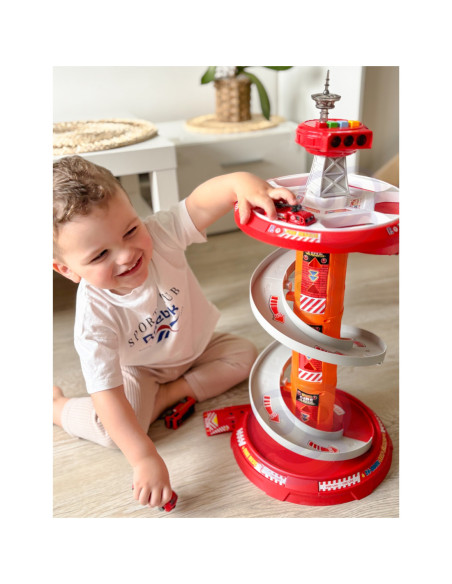 WOOPIE Tor Spirala Garaż dla Samochodzików 3 szt.