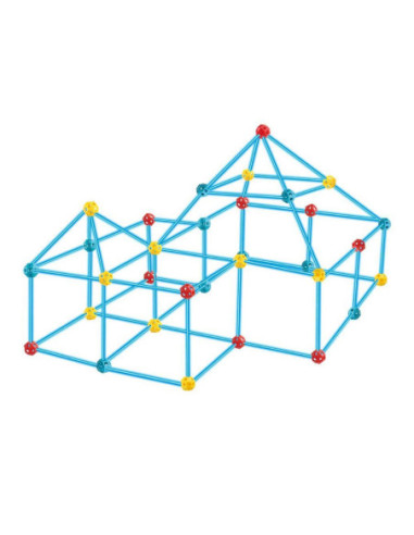 WOOPIE Zestaw Konstrukcyjny Duże Klocki Słomki Rurki 128 el.