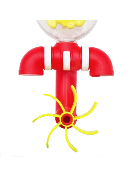 WOOPIE Pingwin Zabawka Wodna do Kąpieli Rybka Kołowrotek + Kubeczek Przelewowy