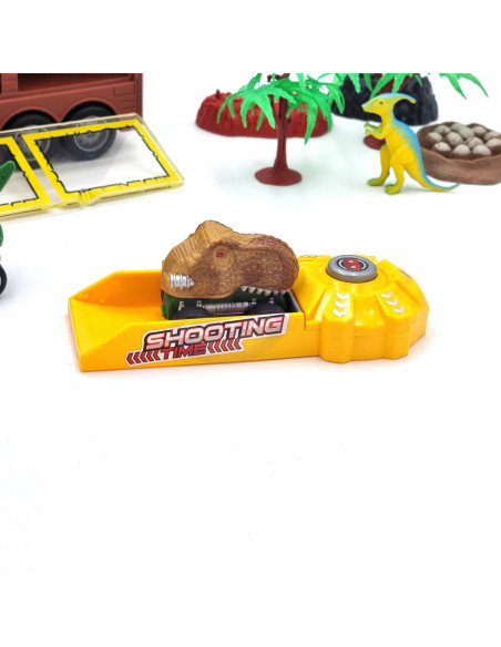 WOOPIE Cięzarówka Dinozaur z Wyrzutnią i Samochodzikami