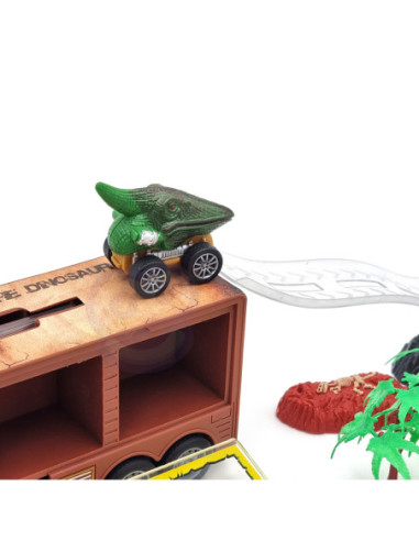 WOOPIE Cięzarówka Dinozaur z Wyrzutnią i Samochodzikami