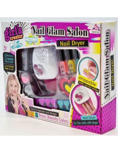 WOOPIE ART&FUN Zestaw do Malowania Paznokci dla Dzieci