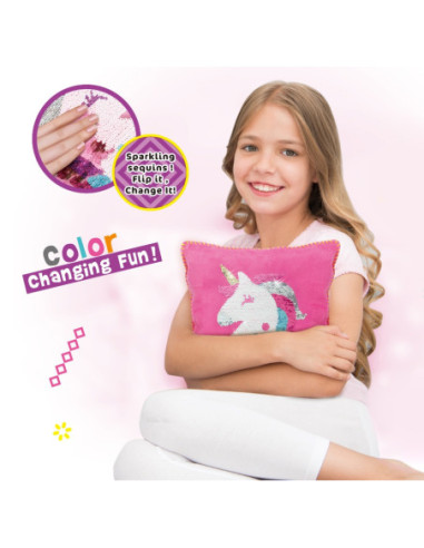 WOOPIE ART&FUN Zestaw Kreatywny Poduszka do Ozdobienia Jednorożec