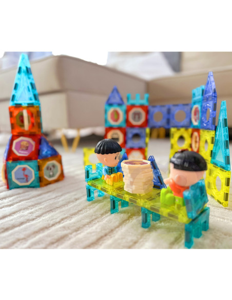 WOOPIE Klocki Magnetyczne Zamek 98 el.