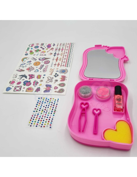 WOOPIE ART&FUN Zestaw do Malowania Studio Makijażu Tatuażu Toaletka dla Dzieci