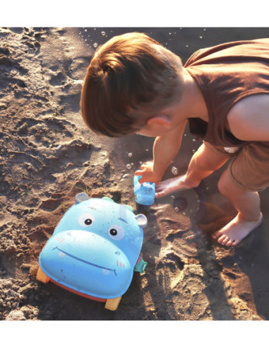 WOOPIE Zestaw do Piasku 3w1 Walizka Hipopotam + Zabawka Wodna