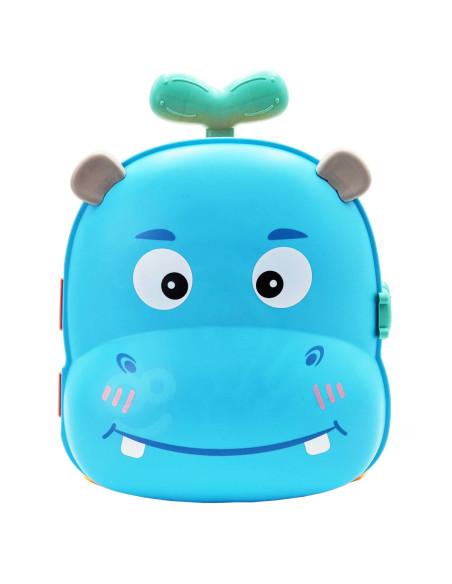 WOOPIE Zestaw do Piasku 3w1 Walizka Hipopotam + Zabawka Wodna