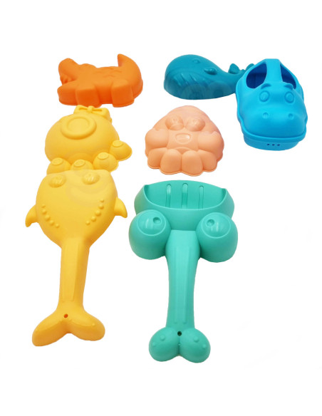 WOOPIE Zestaw do Piasku 3w1 Walizka Hipopotam + Zabawka Wodna