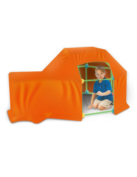 WOOPIE Duże Klocki Konstrukcyjne Słomki Rurki Świecące w Ciemności 128 el.