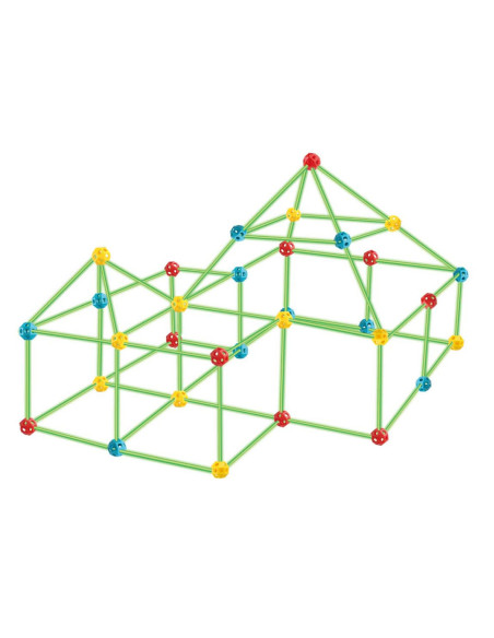 WOOPIE Duże Klocki Konstrukcyjne Słomki Rurki Świecące w Ciemności 128 el.