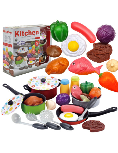 WOOPIE Zestaw XXL Kucharza Akcesoria Przybory Kuchenne 22 el.