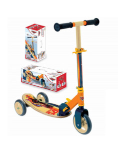 SMOBY Hulajnoga Trójkołowa Cars Auta Drewniana