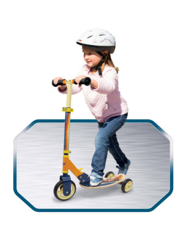 SMOBY Hulajnoga Trójkołowa Cars Auta Drewniana