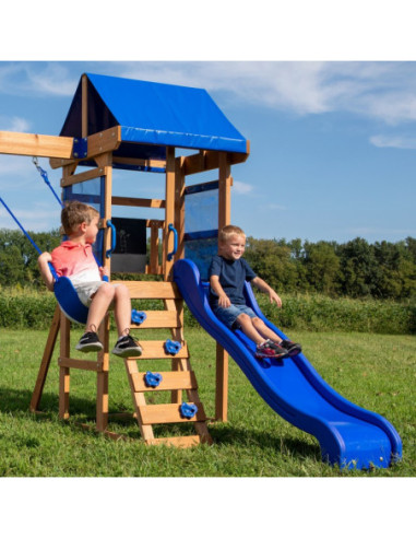 Drewniany Plac Zabaw Aurora Domek Zjeżdżalnia Backyard Discovery
