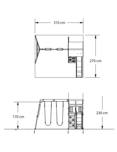 Drewniany Plac Zabaw Aurora Domek Zjeżdżalnia Backyard Discovery