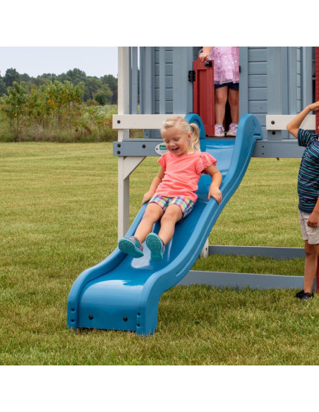 Domek Drewniany Plac Zabaw ze Zjeżdżalnią i Piaskownicą Backyard Discovery