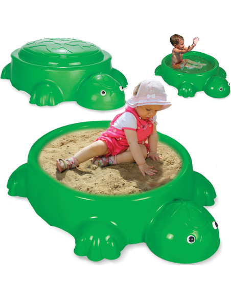 WOOPIE Piaskownica Żółw z Przykryciem 2w1 Basen Wodny