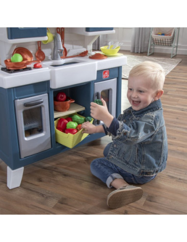 Nowoczesta Realistyczna Kuchnia dla Dzieci z Wieloma Akcesoriami Step2