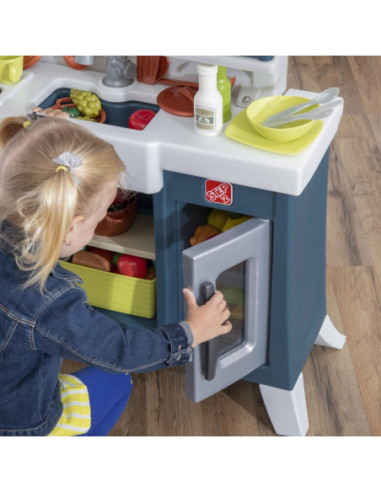 Nowoczesta Realistyczna Kuchnia dla Dzieci z Wieloma Akcesoriami Step2