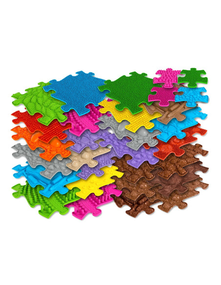 WOOPIE Mata Sensoryczna Ortopedyczna Royal Puzzle 26 el. + 4 małe