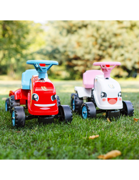 FALK Traktorek GO Czerwony z Przyczepką od 1 roku