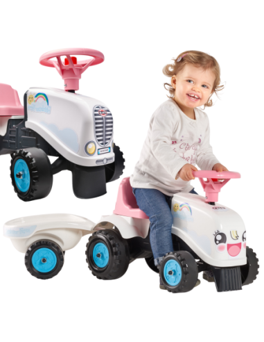 FALK Traktorek GO Czerwony z Przyczepką od 1 roku